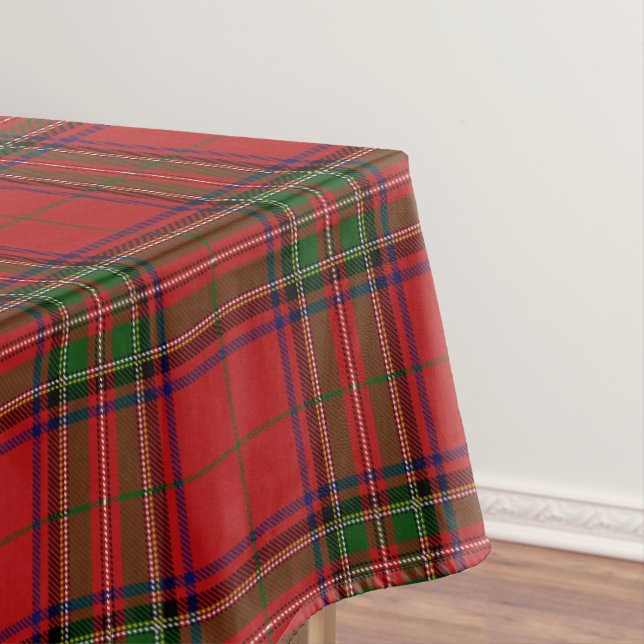 Toalha De Mesa Clan Stewart Royal Scottish Tartan Xadrez Patterno (Posição Original)