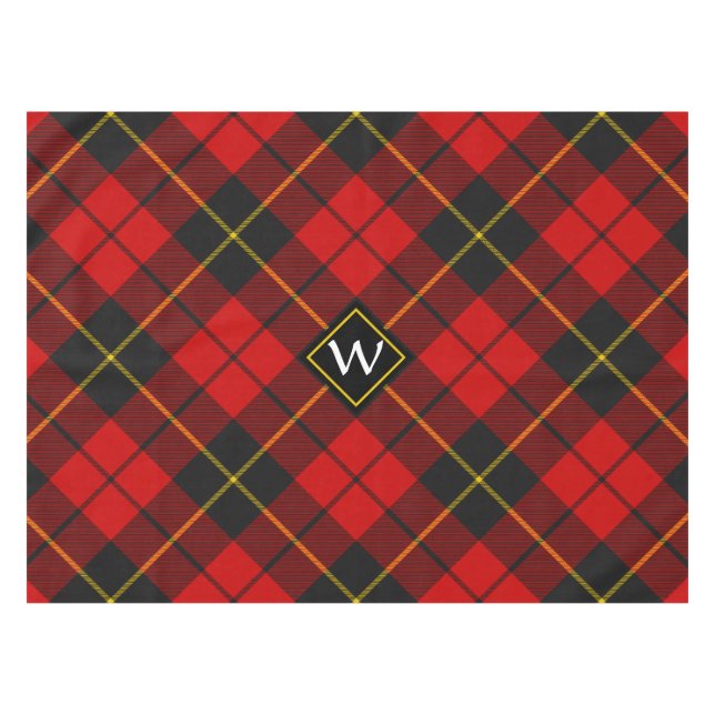 Toalha De Mesa Clan Wallace Tartan Tablecloth (Frente (Horizontal))