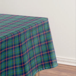 Toalha De Mesa Clan Young Green e Blue Scottish Tartan