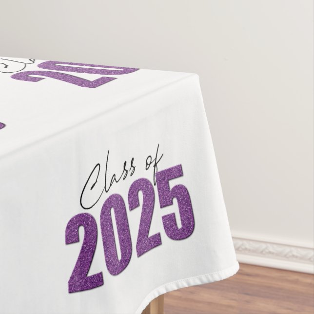 Toalha De Mesa Classe de brilho roxo de 2025 (Posição Original)