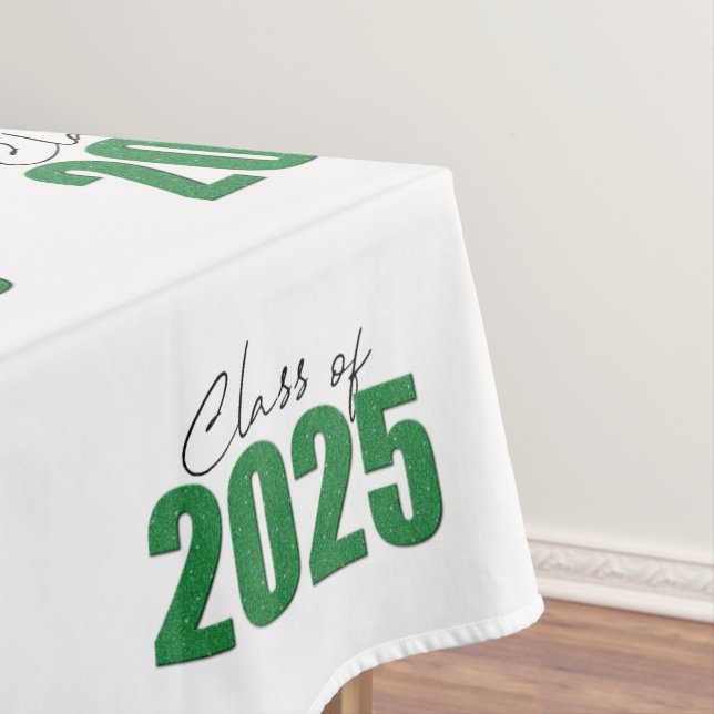 Toalha De Mesa Classe de brilho verde de 2025 (Posição Original)
