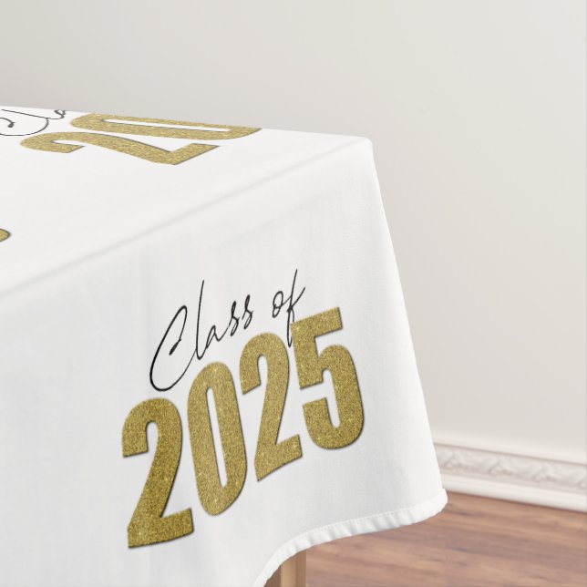Toalha De Mesa Classe de Largura Dourada de 2025 (Posição Original)