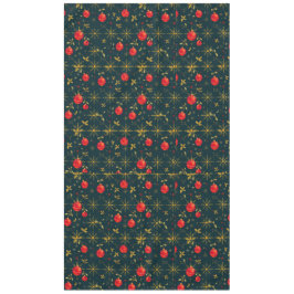 Toalha De Mesa Classic Dark Red & Gold Christmas Tablecloth