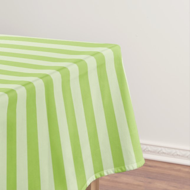 Toalha De Mesa Classic Stripes Two-tone Green Hues   (Posição Original)