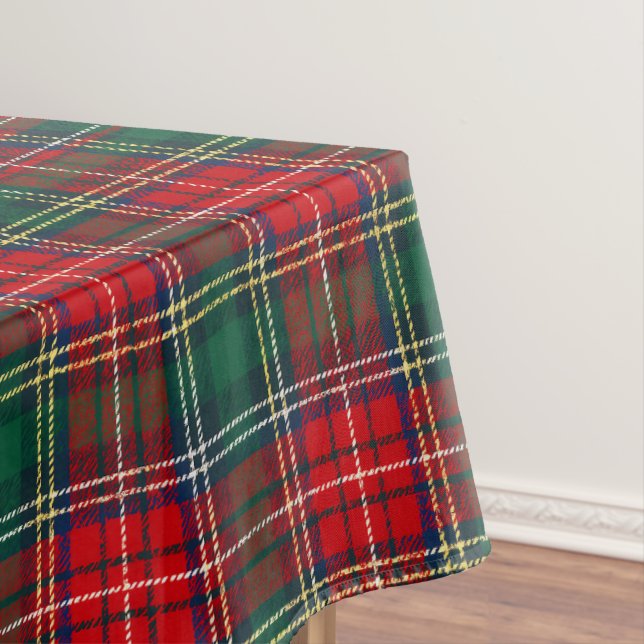 Toalha De Mesa Classic Tartan Plaid Christmas (Posição Original)
