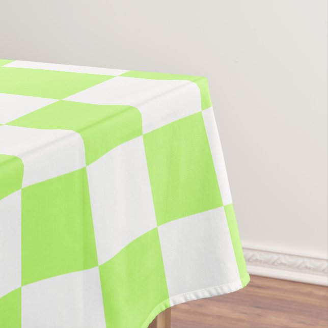 Toalha De Mesa Classic visual lime checkerboard  (Posição Original)