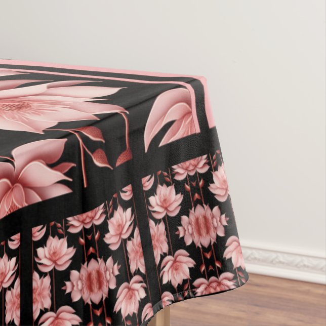 Toalha De Mesa Clássico do Lotus Rosa (Posição Original)