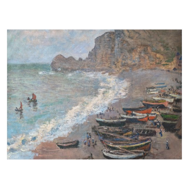 Toalha De Mesa Claude Monet - A praia em Etretat (Frente (Horizontal))