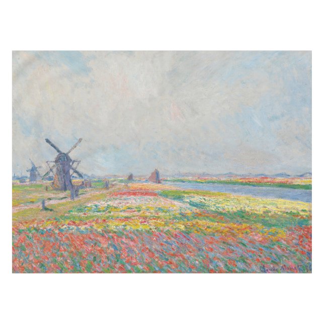 Toalha De Mesa Claude Monet - Campos Tulip perto de Haia (Frente (Horizontal))