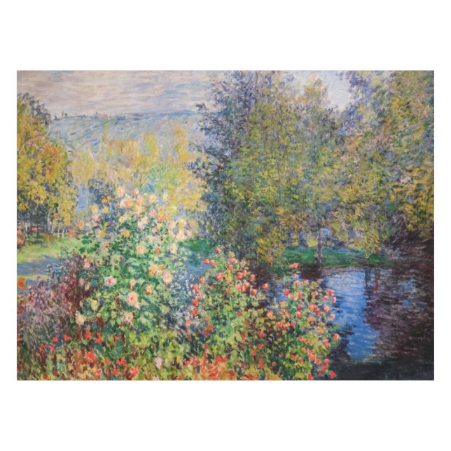 Toalha De Mesa Claude Monet - Canto do Jardim de Montgeron (Frente (Horizontal))