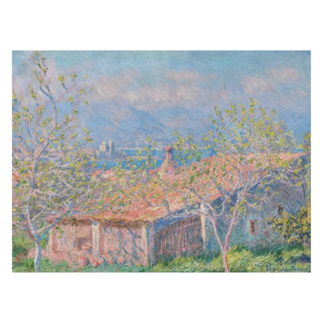 Toalha De Mesa Claude Monet - Casa dos Jardineiros em Antibes (Frente (Horizontal))