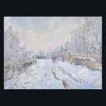 Toalha De Mesa Claude Monet - Cena de Neve na Argentina<br><div class="desc">Cena de Neve na Argentina / Rue sous la neige,  Argenteuil - Claude Monet,  1875</div>