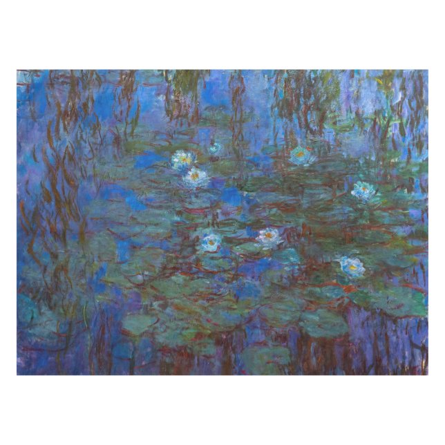 Toalha De Mesa Claude Monet - Lírios Azuis (Frente (Horizontal))