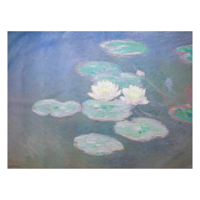 Toalha De Mesa Claude Monet - Lírios De Água, Efeito Da Noite (Frente (Horizontal))