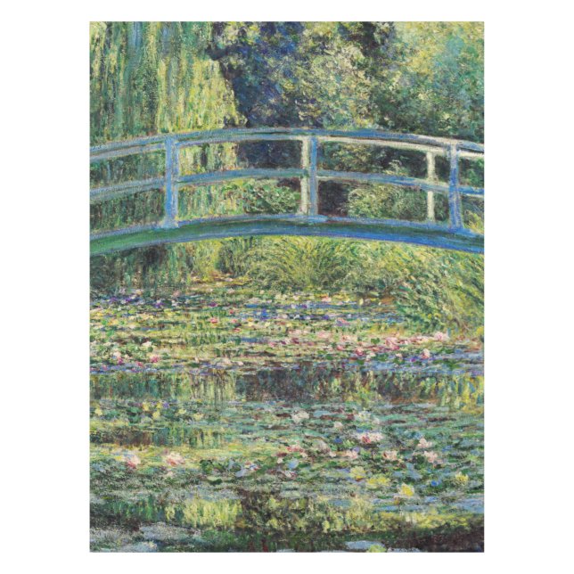 Toalha De Mesa Claude Monet - Water Lily Pond & Japanesese Bridge (Frente)