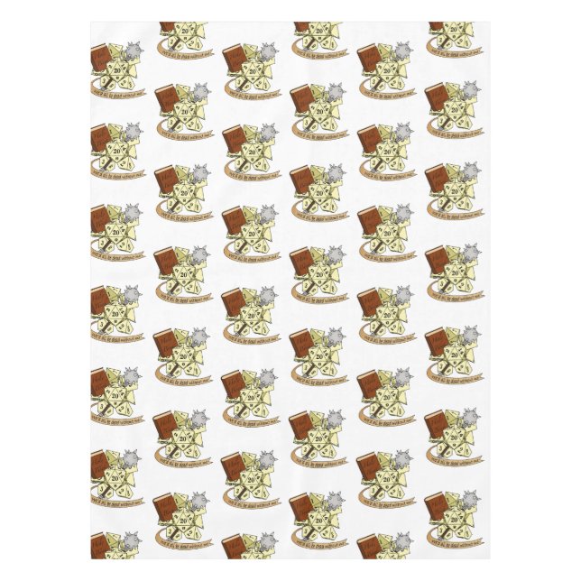 Toalha De Mesa Cleric Dice Design (Frente)