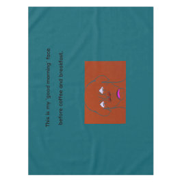 Toalha De Mesa Clown-Faced Dog Cartoon Sketch