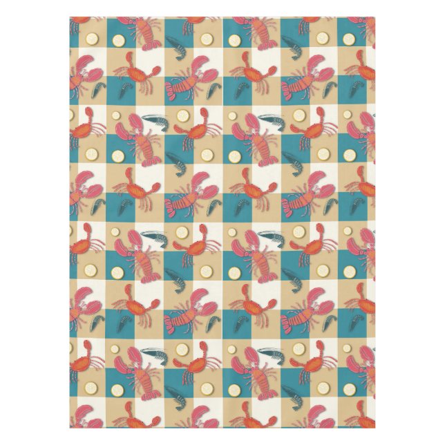 Toalha De Mesa Coastal Catch Picnic  (Frente)