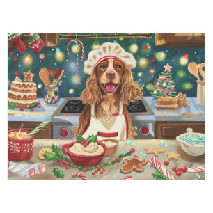 Toalha De Mesa Cocker Spaniel Confeitaria de Feriado: Natal Festi