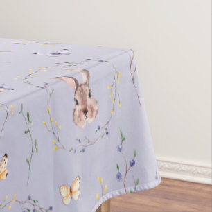 Toalha De Mesa Coelhinho De Páscoa Em Uma Rua Floral