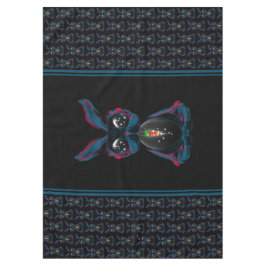 Toalha De Mesa Coelho dos Olhos-de-Feira Bonitos em Meditação de 