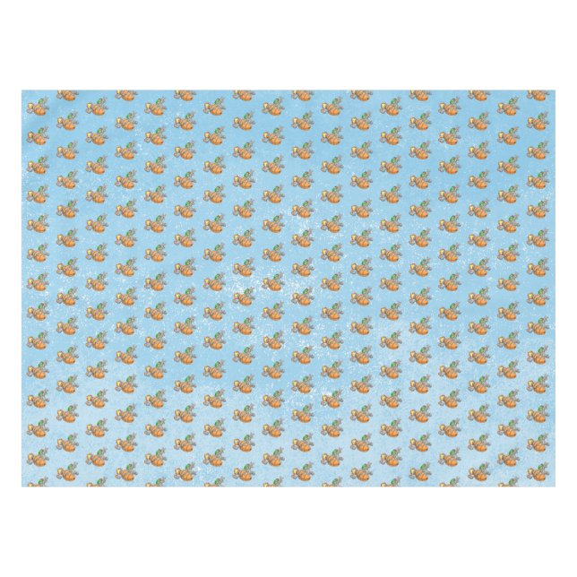 Toalha De Mesa Coelho Foguete (Frente (Horizontal))