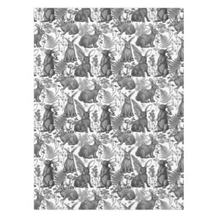 Toalha De Mesa Coelhos e flora florestal2 Tableloth