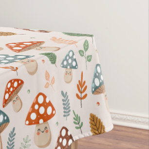 Toalha De Mesa Cogumelo, Folhagem de outono, Nature Patten