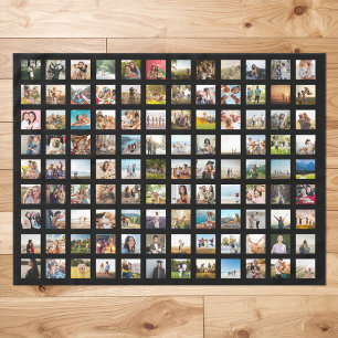 Toalha De Mesa Colagem de Fotos Simples Moderna Personalizada 108