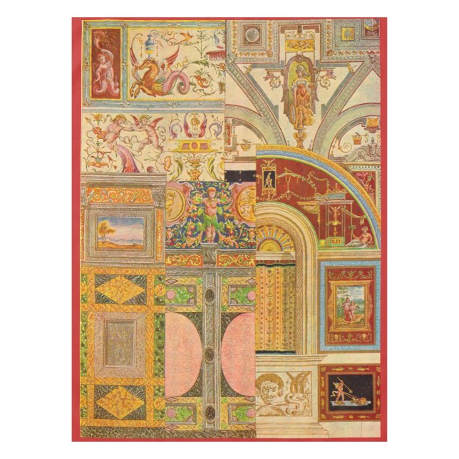 Toalha De Mesa colagem italiana barroco dos motivos (Frente)