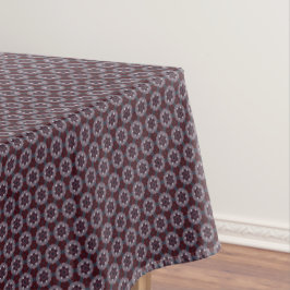 Toalha De Mesa Colcha Floral Burgundy e Cinza