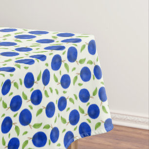 Toalha De Mesa Coleção de Ameixas Botânicas Marfim