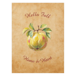 Toalha De Mesa Colheita de outono de Arte de Fruta com Texto Pers