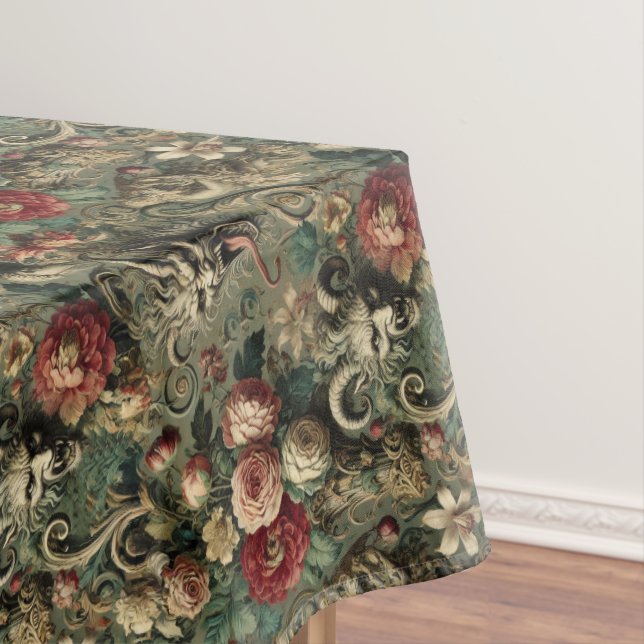 Toalha De Mesa Colheita 🩸 Renegada - Padrão Médio Gótico (Posição Original)