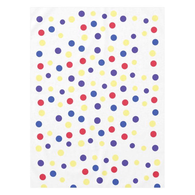 Toalha De Mesa Colored dots – bunte Punkte bunt gepunktet (Frente)