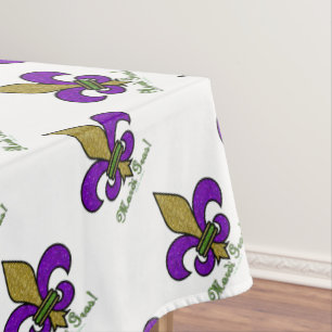 Toalha De Mesa Colorida Mardi Gras Fleur De Lis