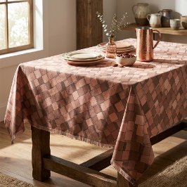 Toalha de Mesa com Estampa 3D de Cubo de Mousse de