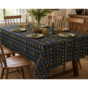 Toalha de Mesa com Padrão de Arte Folclórica Escan