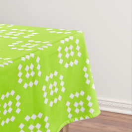 Toalha de mesa com padrão de diamante
