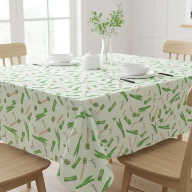 Toalha de Mesa com Padrão de Folha de Pandano | Co (Criador carregado)