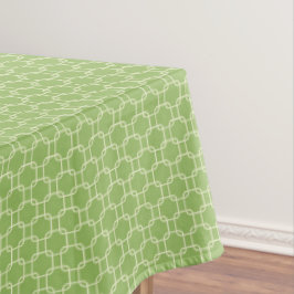 Toalha de Mesa com Padrão de Quadrados Verdes