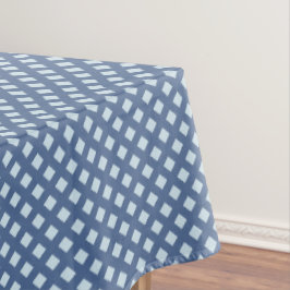 Toalha de Mesa com Padrão de Seção Transversal Azu