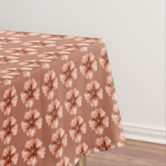 Toalha de Mesa com Padrão Floral Terracota Vintage