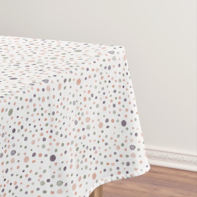 Toalha de Mesa com Pontos de Aquarela Confete Shea (Posição Original)