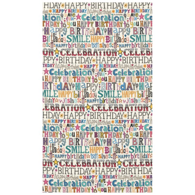 Toalha De Mesa comemoração de aniversário (Frente)