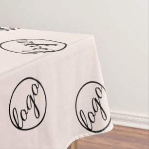 Toalha De Mesa Comercialização de logotipo rosa com cor-de-rosa p
