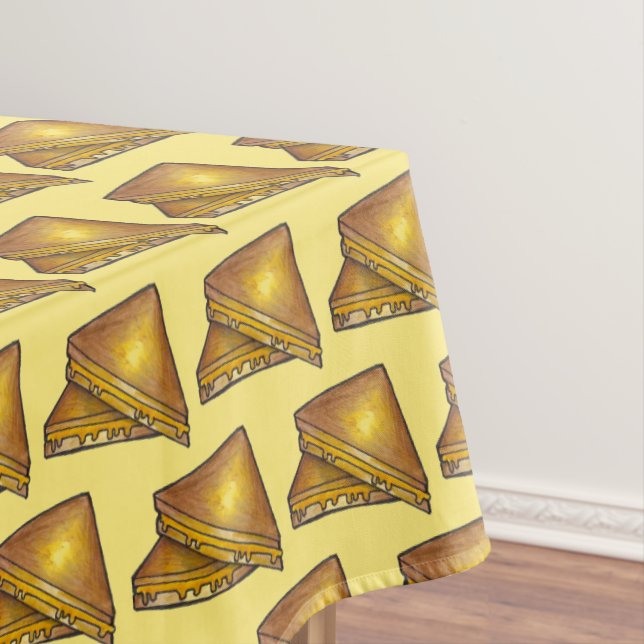 Toalha De Mesa Comida de almoço de sanduíche de queijo torrado (Posição Original)