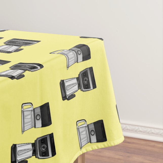 Toalha De Mesa Comida e ilustração do desenho do blender (Posição Original)