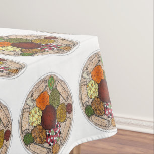 Toalha De Mesa Comida Etíope - Restaurante Janto Injera