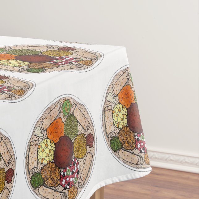 Toalha De Mesa Comida Etíope - Restaurante Janto Injera (Posição Original)